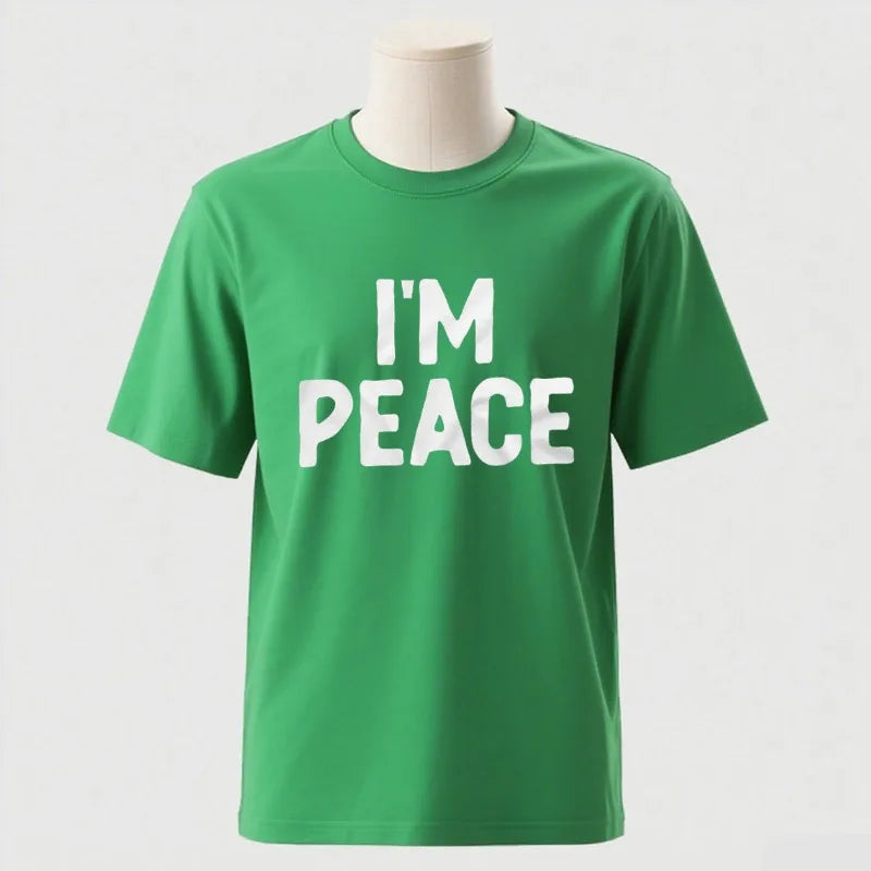 I Come in Peace / I Am Peace T-Shirt – Lustiges Statement-Shirt aus Baumwolle für Damen & Herren