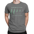 Palästina Herren T-Shirt aus 100 % Baumwolle – Landkarten-Print – Oversize Kurzarm Shirt