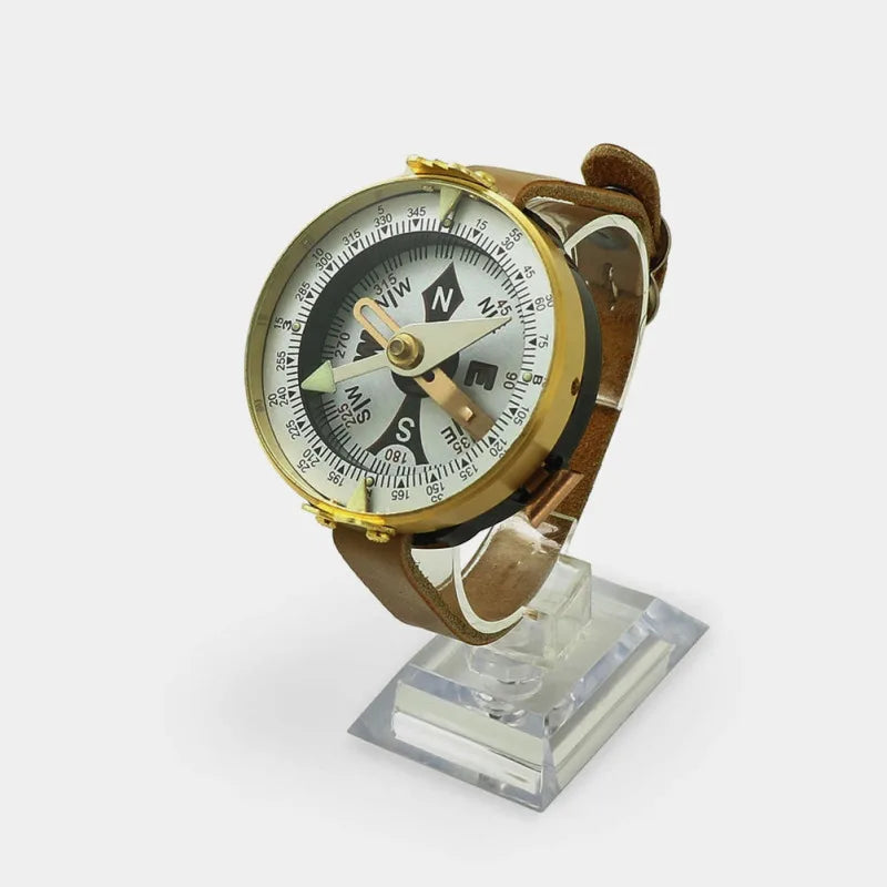 Vintage Kompass aus Metall – Leuchtender Outdoor-Kompass für Camping, Wandern & Survival – 5 × 5 cm