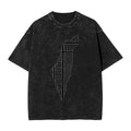 Palästina Herren T-Shirt aus 100 % Baumwolle – Landkarten-Print – Atmungsames Kurzarmshirt