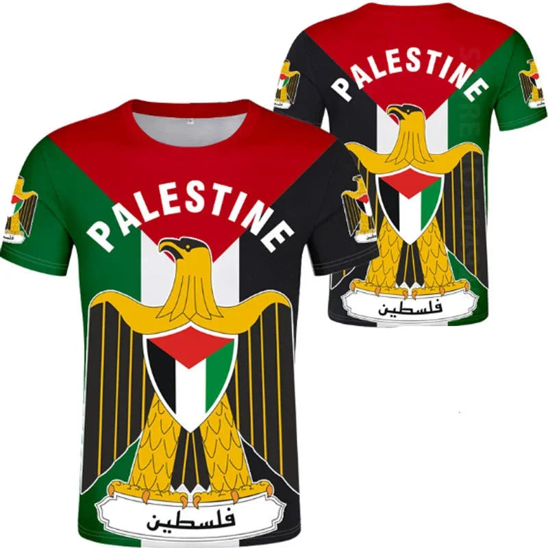 Palästina Flaggen T-Shirt – Sportliches Herren Trikot mit Grafikprint | Atmungsaktiv & Schnelltrocknend