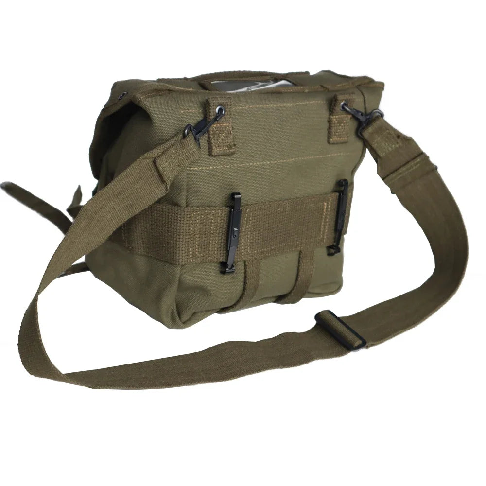 M1961 Militär Rucksack im Vintage-Stil – Canvas Ausrüstungsbeutel im US Army Design – Robuste Outdoor Tasche
