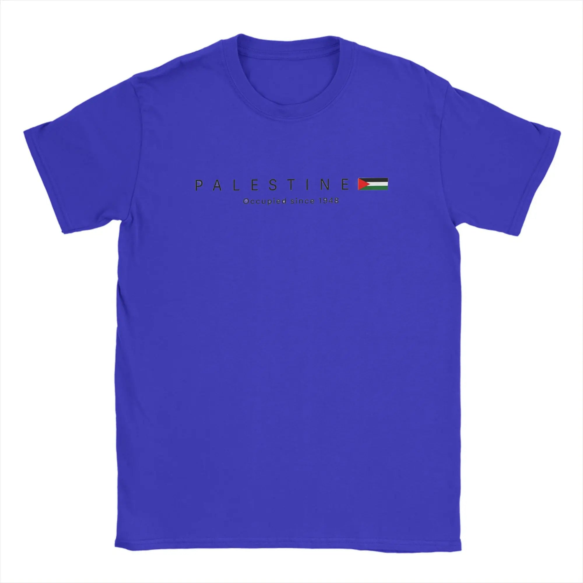 Palästina Flagge T-Shirt Herren – Baumwoll-Shirt mit Palästina-Karte, Rundhals, Sommer Streetwear, Kurzarm, Große Größen