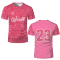 Palästina Fußball T-Shirt – Damen 3D-Print Jersey mit Flaggenmotiv | Atmungsaktives Kurzarm-Shirt