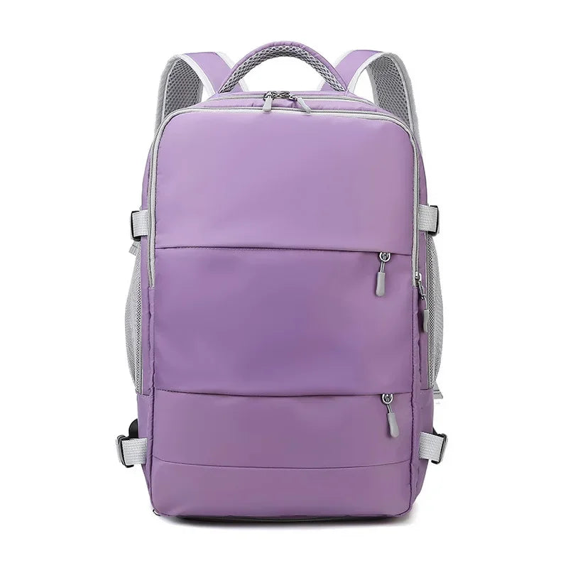 Damen Reiserucksack mit Schuhfach – Wasserdichter Multifunktionsrucksack mit Nassfach & großem Stauraum