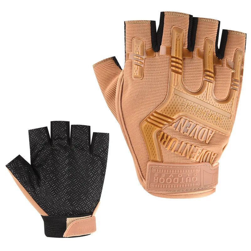 Taktische Outdoor-Handschuhe Halbfinger – Rutschfest & Verschleißfest – Für Fitness, Radfahren, Wandern & Outdoor