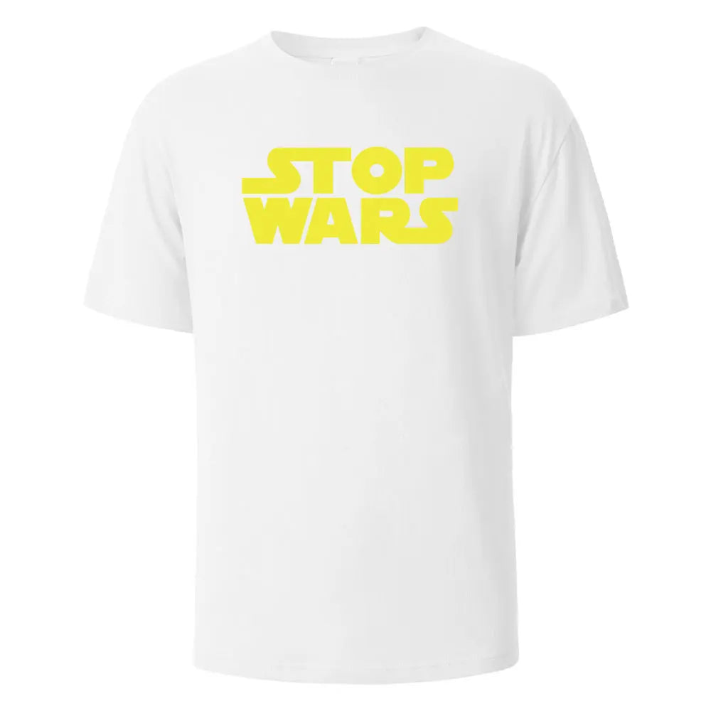 Stop Wars T-Shirt aus 100 % Baumwolle – Oversize Streetwear Shirt für Damen & Herren