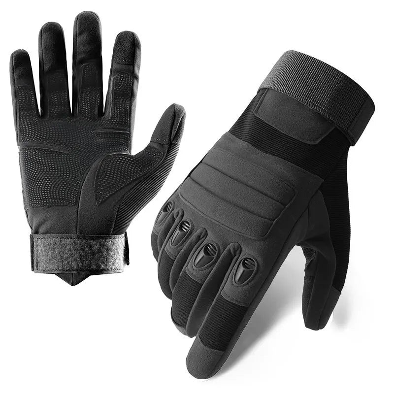 Taktische Vollfinger-Handschuhe – Touchscreen Outdoor-Handschuhe mit Knöchelschutz für Motorrad, Hiking & Airsoft
