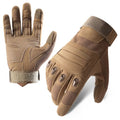 Taktische Vollfinger-Handschuhe – Touchscreen Outdoor-Handschuhe mit Knöchelschutz für Motorrad, Hiking & Airsoft
