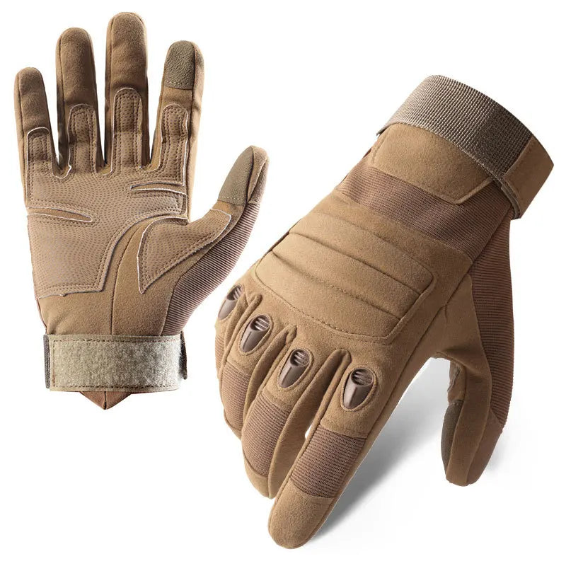 Taktische Vollfinger-Handschuhe – Touchscreen Outdoor-Handschuhe mit Knöchelschutz für Motorrad, Hiking & Airsoft