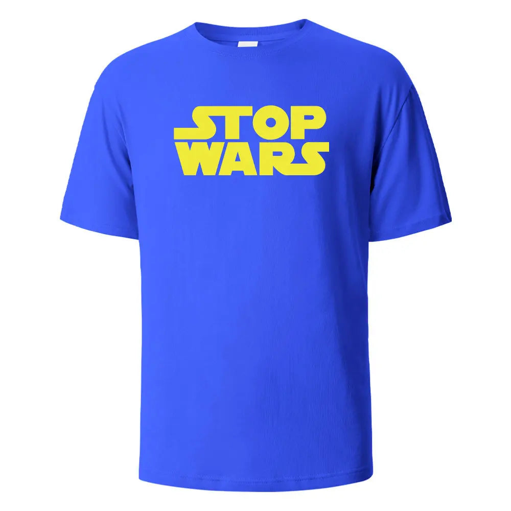 Stop Wars T-Shirt aus 100 % Baumwolle – Oversize Streetwear Shirt für Damen & Herren