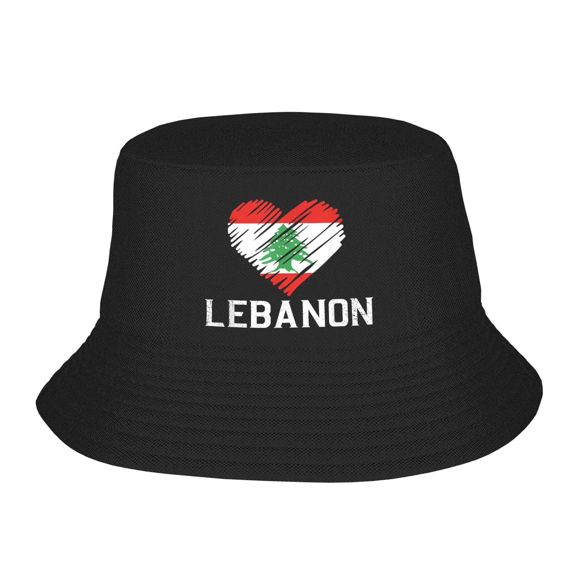 Libanon Bucket Hat mit arabischem Schriftzug & Landkarten-Design – Fischerhut mit UV-Schutz – Unisex