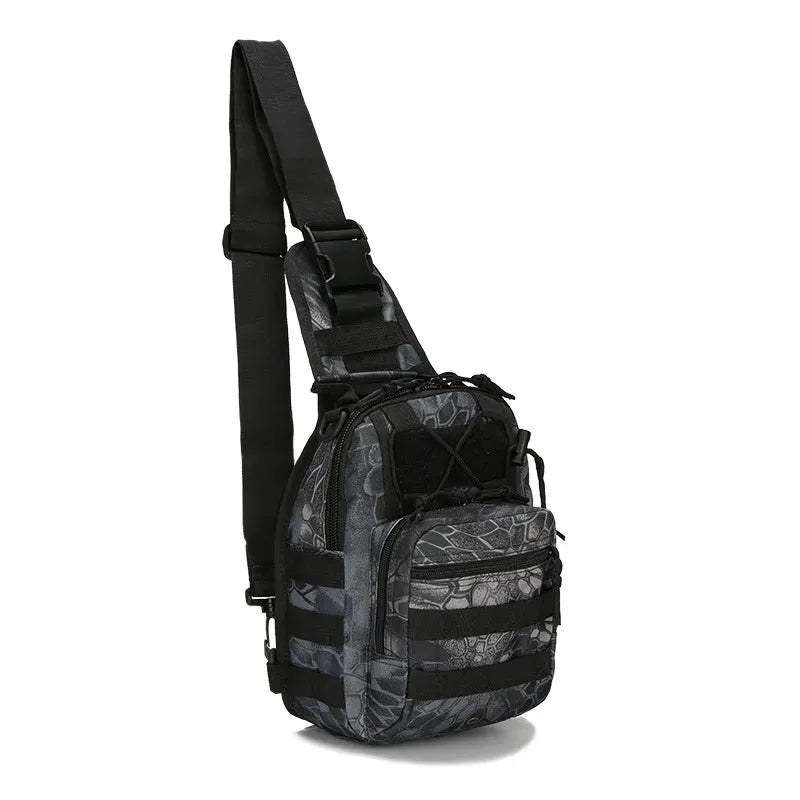 Taktischer Schulterrucksack 600D – EDC Outdoor Sling Bag – Wasserabweisender Daypack für Wandern, Camping & Alltag