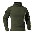 Taktisches Langarm Camouflage Shirt – Herren Outdoor Hunting & Hiking T-Shirt – Atmungsaktiv für Trekking, Airsoft & Camping