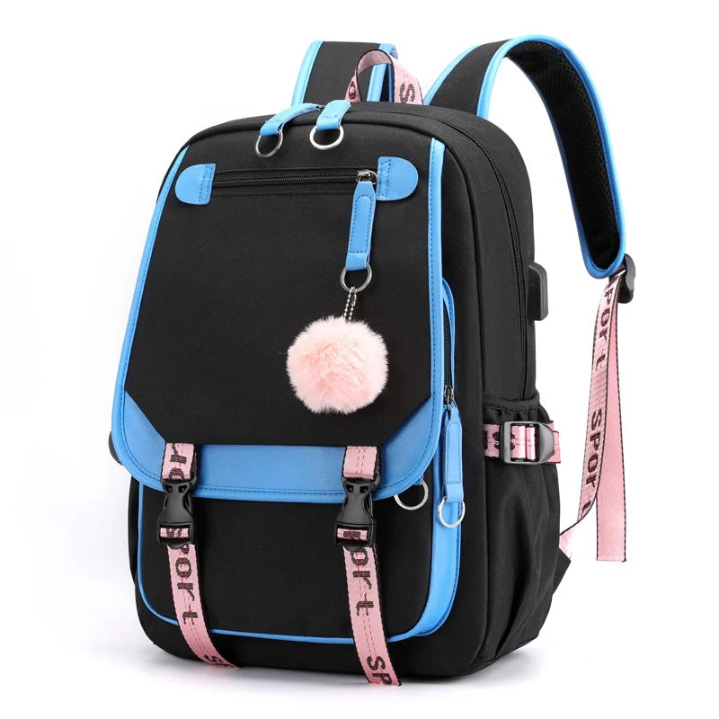 Kawaii Schulrucksack – Laptop-Rucksack für Schule, Uni & Reisen – 20–35 Liter