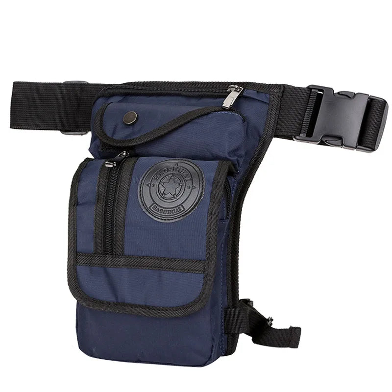 Herren Bein- & Hüfttasche – Tactical Drop Leg Bag aus Canvas oder Nylon – Motorrad-, Outdoor- & Gürteltasche