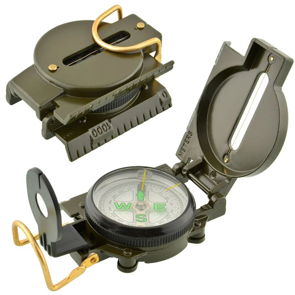Militär-Kompass mit Klappgehäuse – Präziser Outdoor-Kompass für Camping, Wandern & Survival