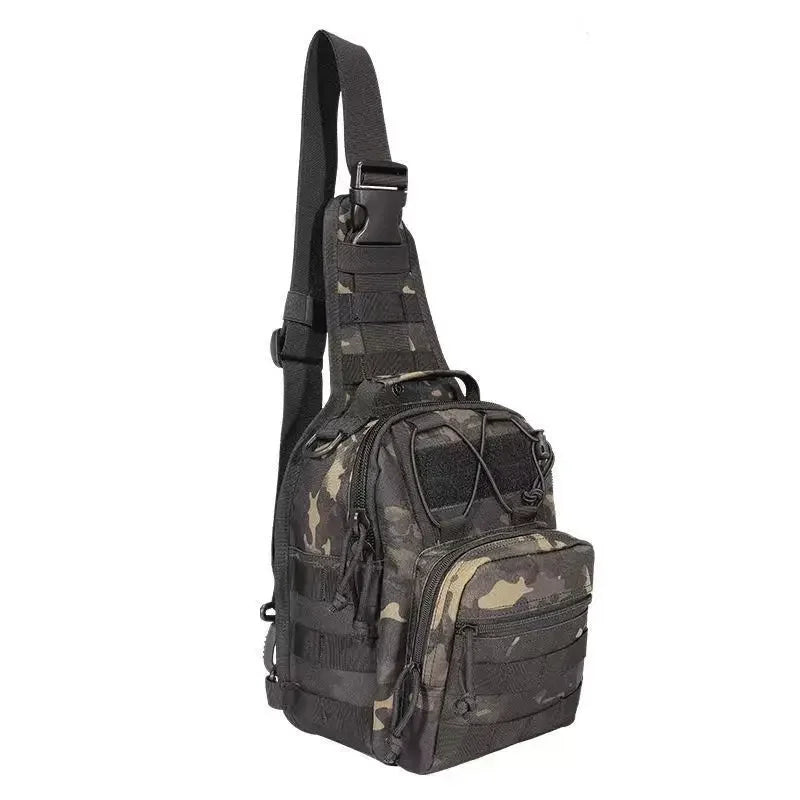 Taktischer Schulterrucksack 600D – EDC Outdoor Sling Bag – Wasserabweisender Daypack für Wandern, Camping & Alltag