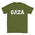 Palästina Gaza T-Shirt – Herren Baumwollshirt mit Typografie-Print | Kurzarm Casual Tee