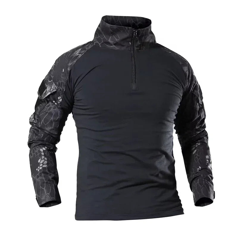 Taktisches Langarm Outdoor Shirt – Herren Tactical Combat Shirt – Atmungsaktiv für Wandern, Jagd & Camping – Größen S–XXXL