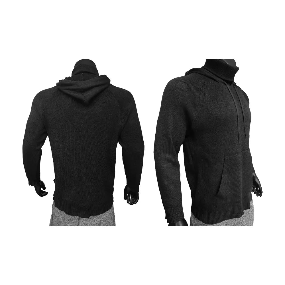 Level 5 Schnittschutz‑Hoodie mit Halsabdeckung – EN388 CE‑zertifizierte Selbstschutz‑Kleidung für Outdoor und taktischen Einsatz