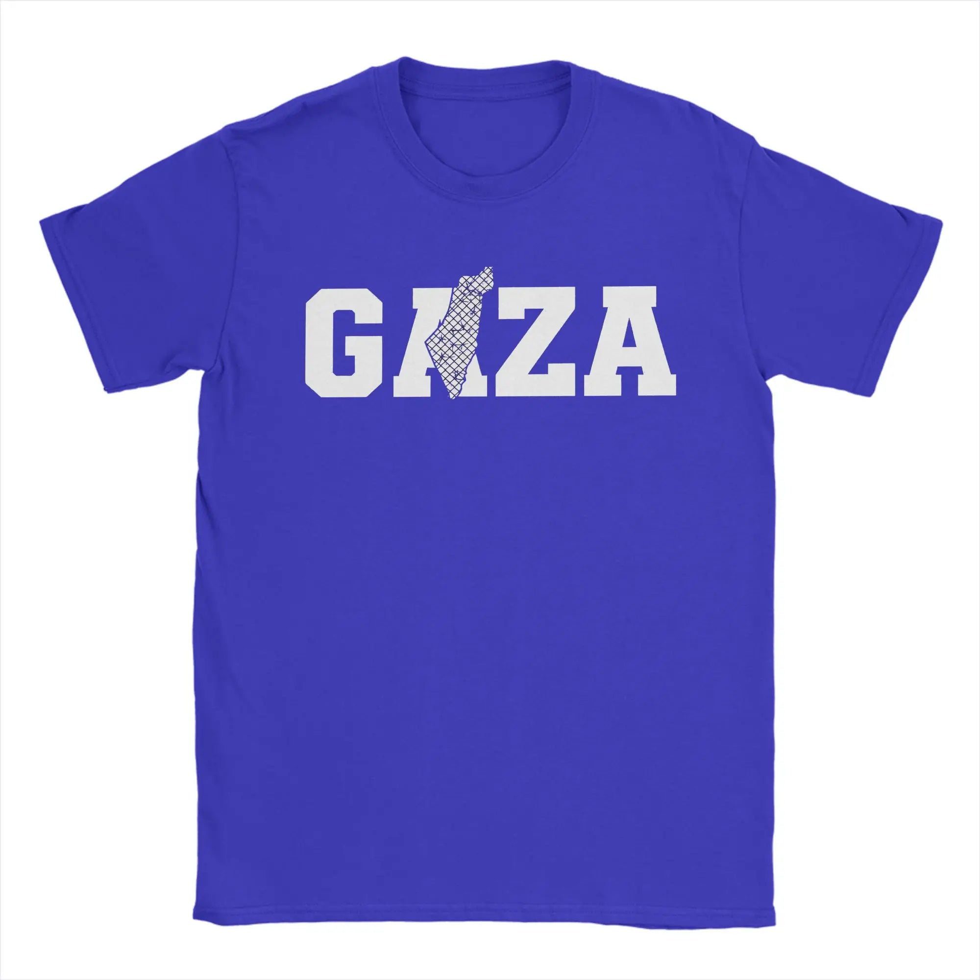 Palästina Gaza T-Shirt – Herren Baumwollshirt mit Typografie-Print | Kurzarm Casual Tee