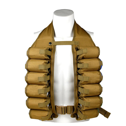 Bierträger-Weste mit 12 Taschen – Atmungsaktive Getränke-Weste für Camping, Festivals & Outdoor