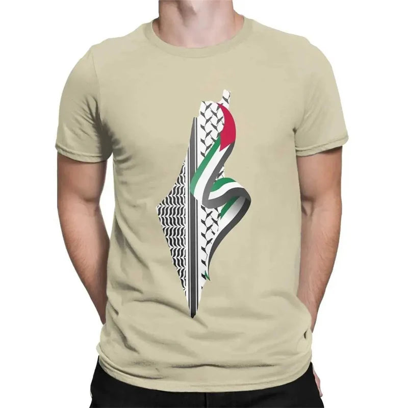 Palästina T-Shirt mit Flaggenmotiv – 3D Print Kurzarm Shirt – Unisex Streetwear für Damen, Herren & Kinder