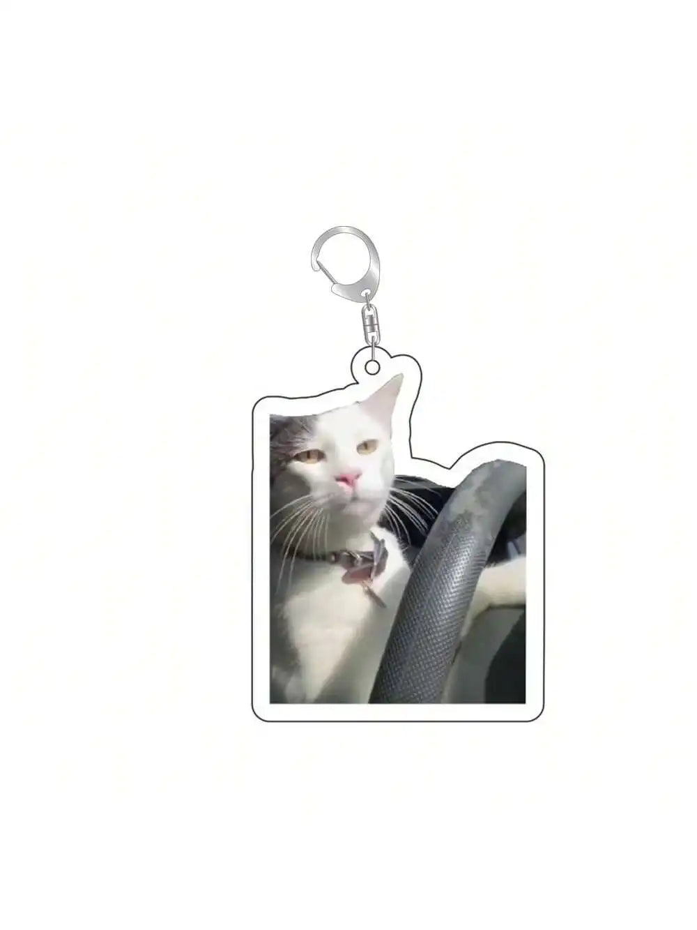 Lustiger Meme Schlüsselanhänger – Acryl Anhänger mit Katze oder Hund – Schlüsselring für Tasche, Auto & Smartphone
