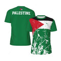 Palästina Fußball T-Shirt mit Flaggenmotiv – Atmungsaktives Unisex 3D-Print Jersey