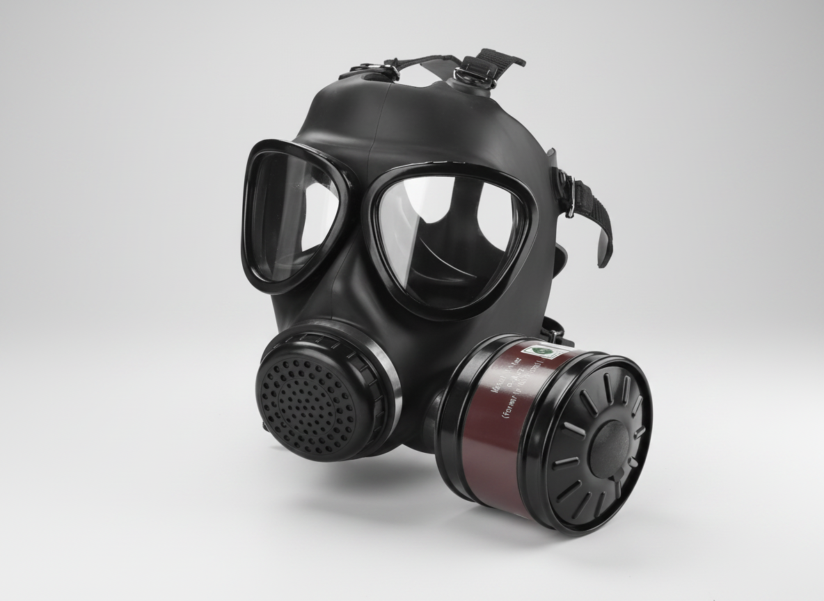 05 Type Vollgesicht-Gasmaske – Chemischer, Anti-Nuklear-, Strahlenschutz- und Partikelfilter-Atemschutz mit 40mm Filteranschluss