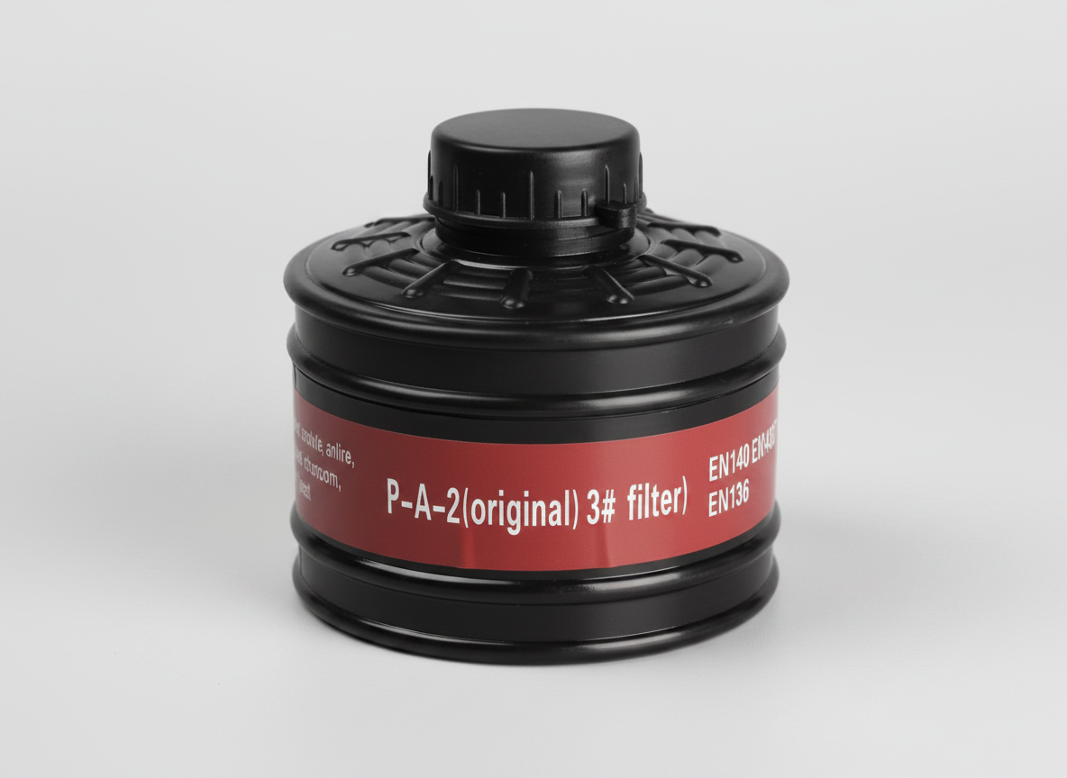 SZYSF 40mm Gasmasken-Filter – Hochleistungs-Aktivkohlefilter für Chemische Atemschutzmasken, Ersatz-Filterkartusche gegen Gase, Dämpfe & Staub